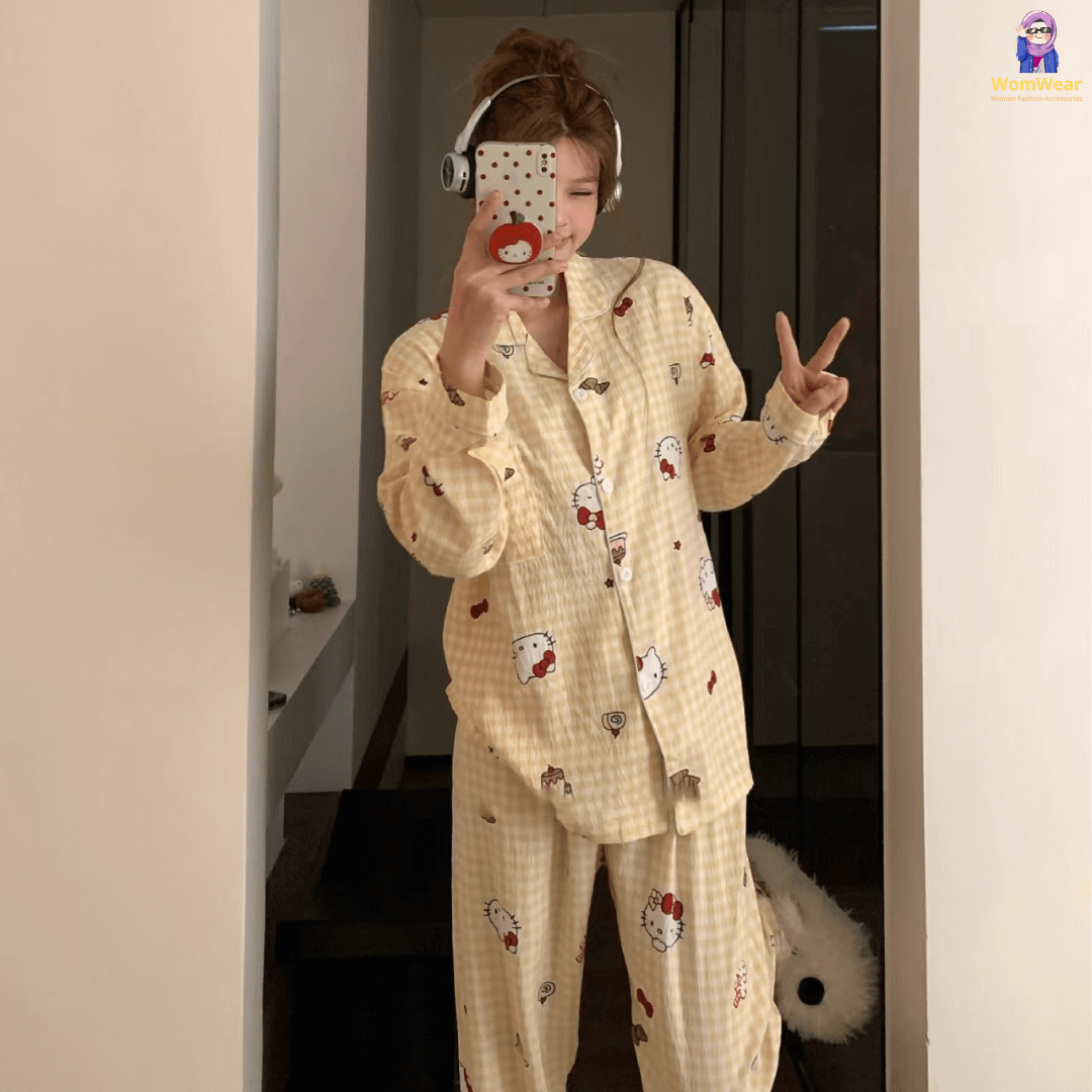 KT Mellow Yellow Pookie PJ Set - Short Sleeve