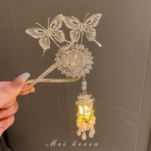 Butterfly Lantern Hair Clip