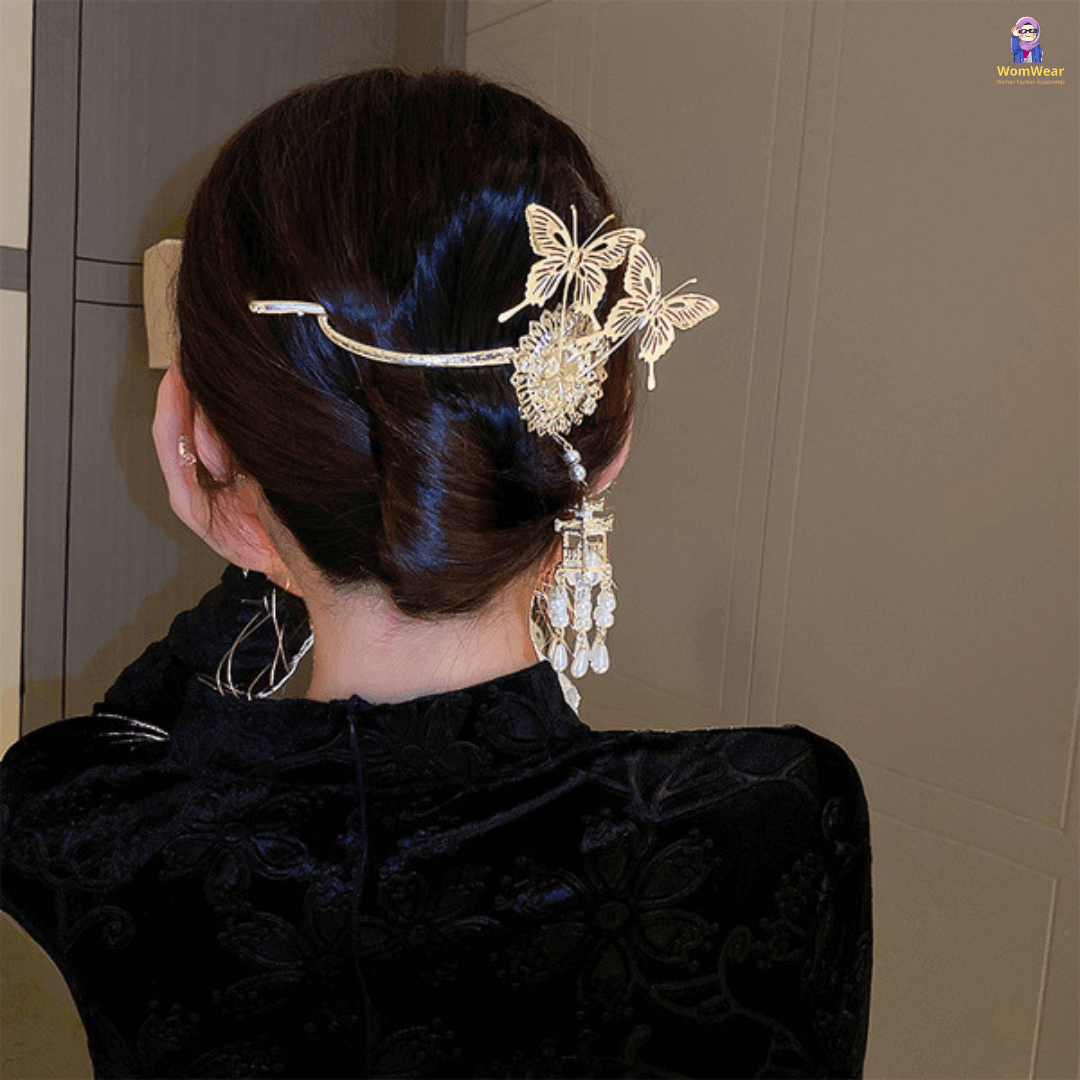 Butterfly Lantern Hair Clip