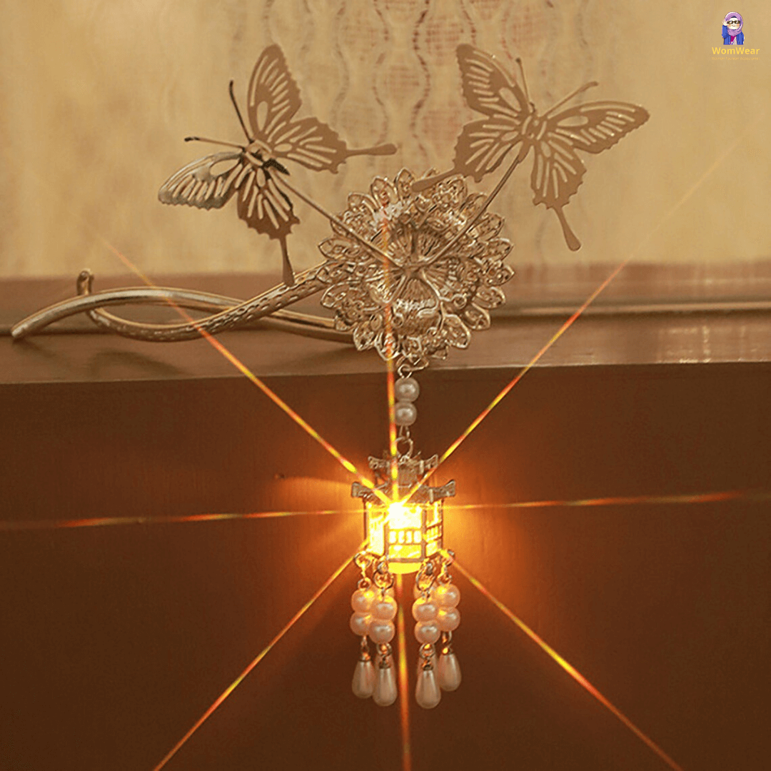 Butterfly Lantern Hair Clip
