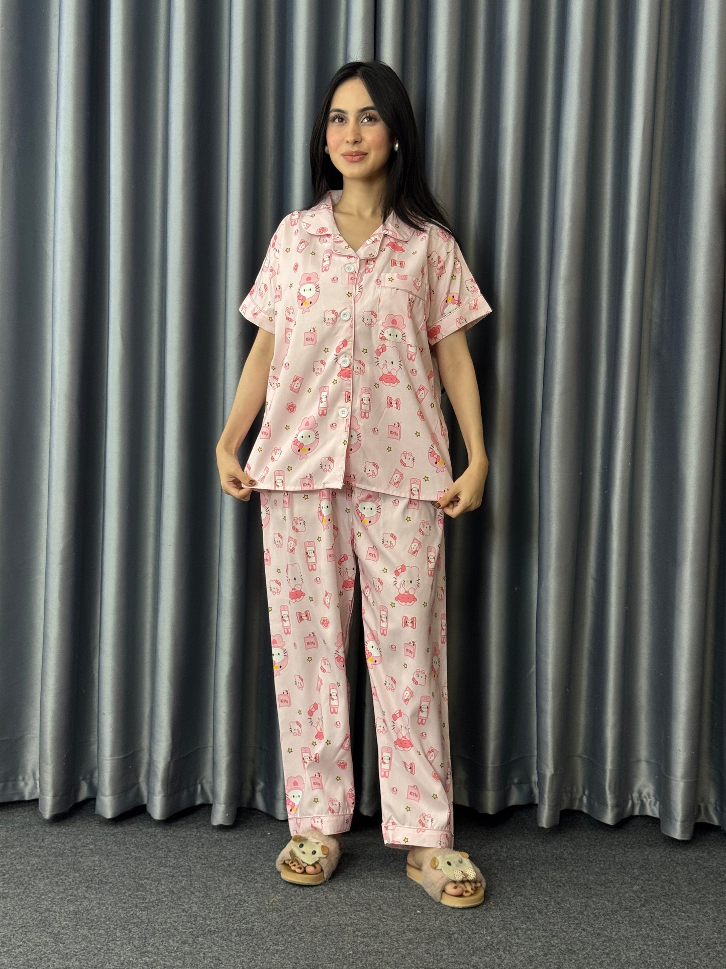 Soft Kitty Pastel PJ Set