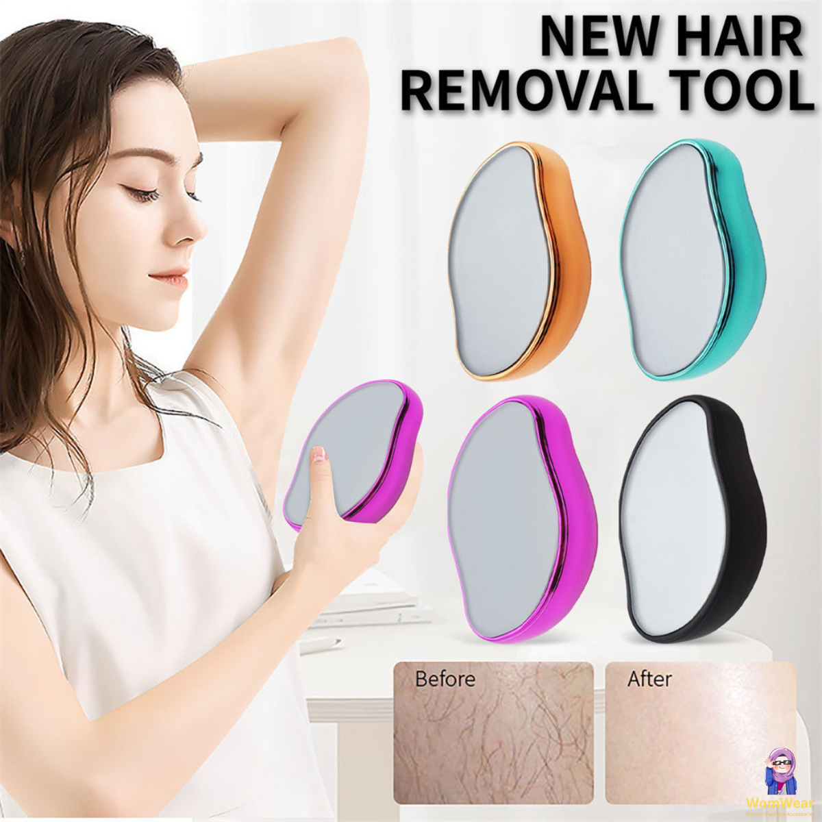 Silk Stone Crystal Hair Remover by WomWear