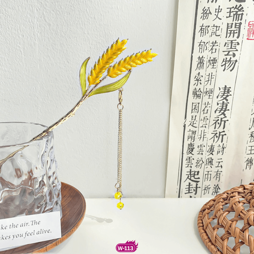 🌸W113- Ears of Wheat Hair Stick