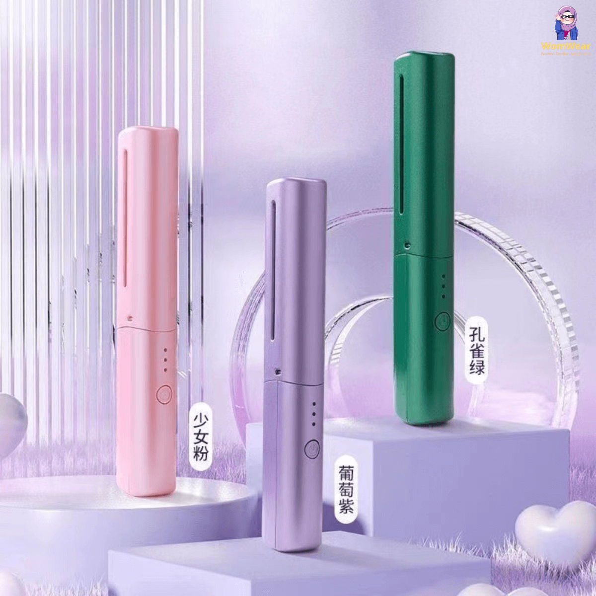Wireless Rechargeable Hair Straightener Brush
