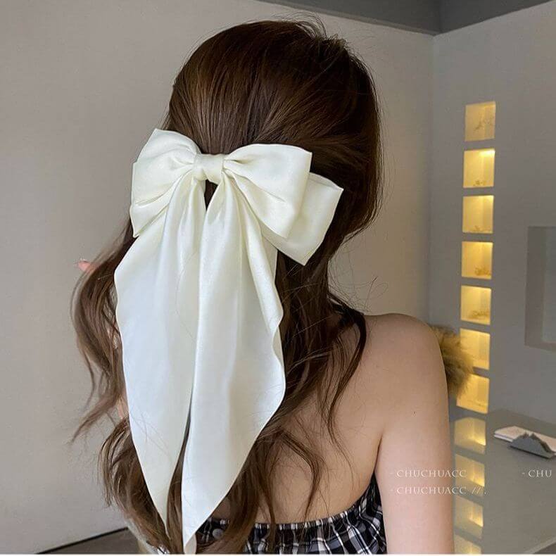 Snap Style Long Bow Hairclip