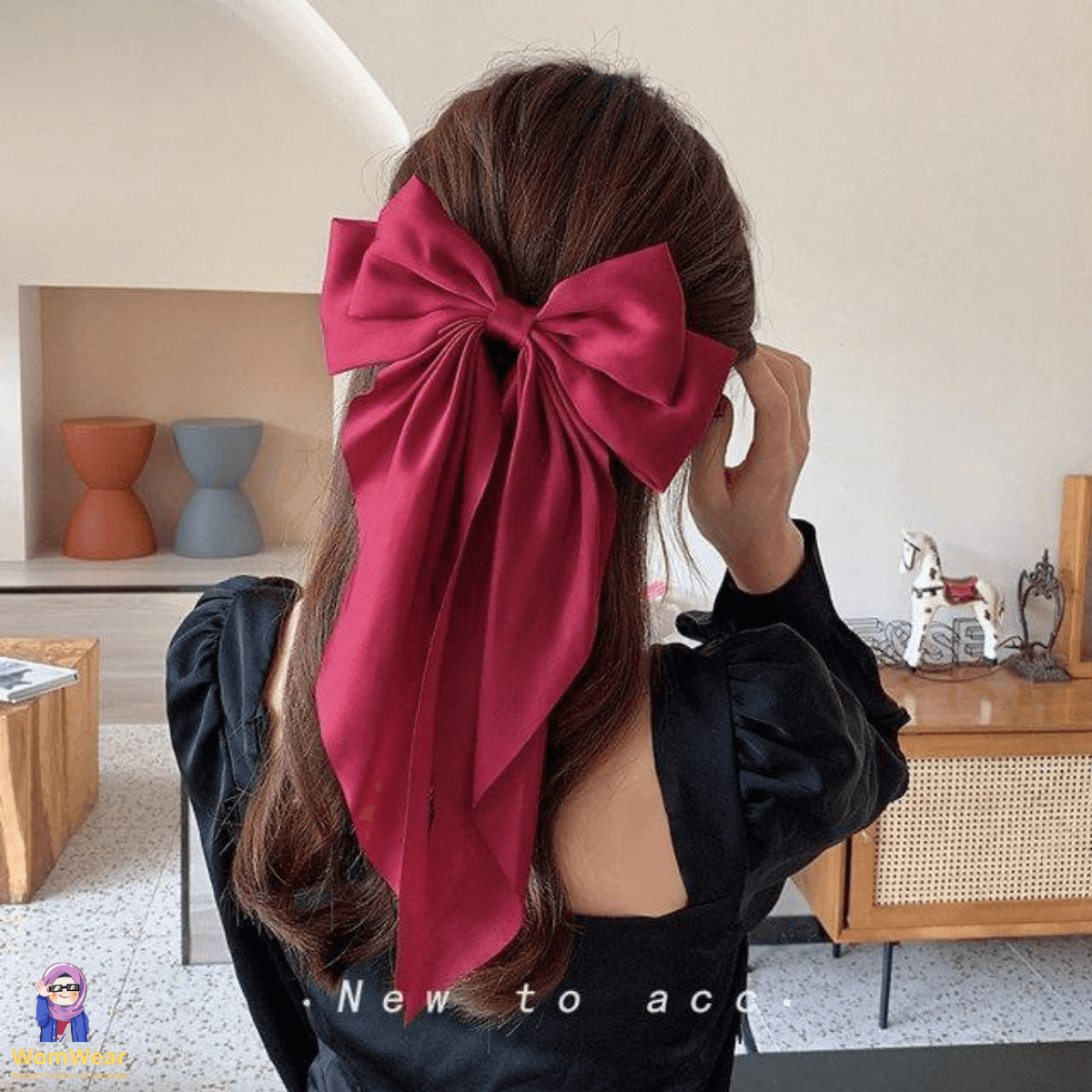 Snap Style Long Bow Hairclip