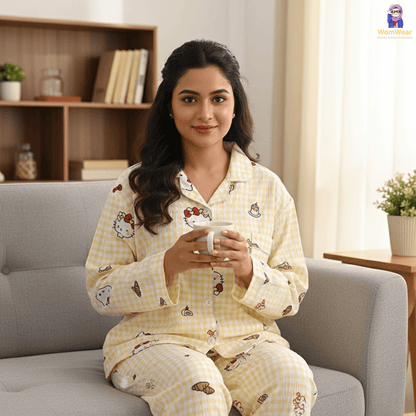 KT Mellow Yellow Pookie PJ Set - W501