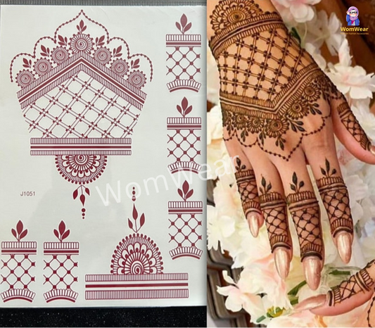 রাজরানী - Henna Mehendi Sticker (Wom-51)