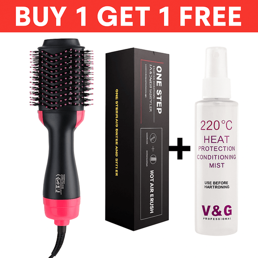 (Buy 1 Get 1 FREE) 4 in 1 Hair Dryer & Styler + Free Heat Protection Spray