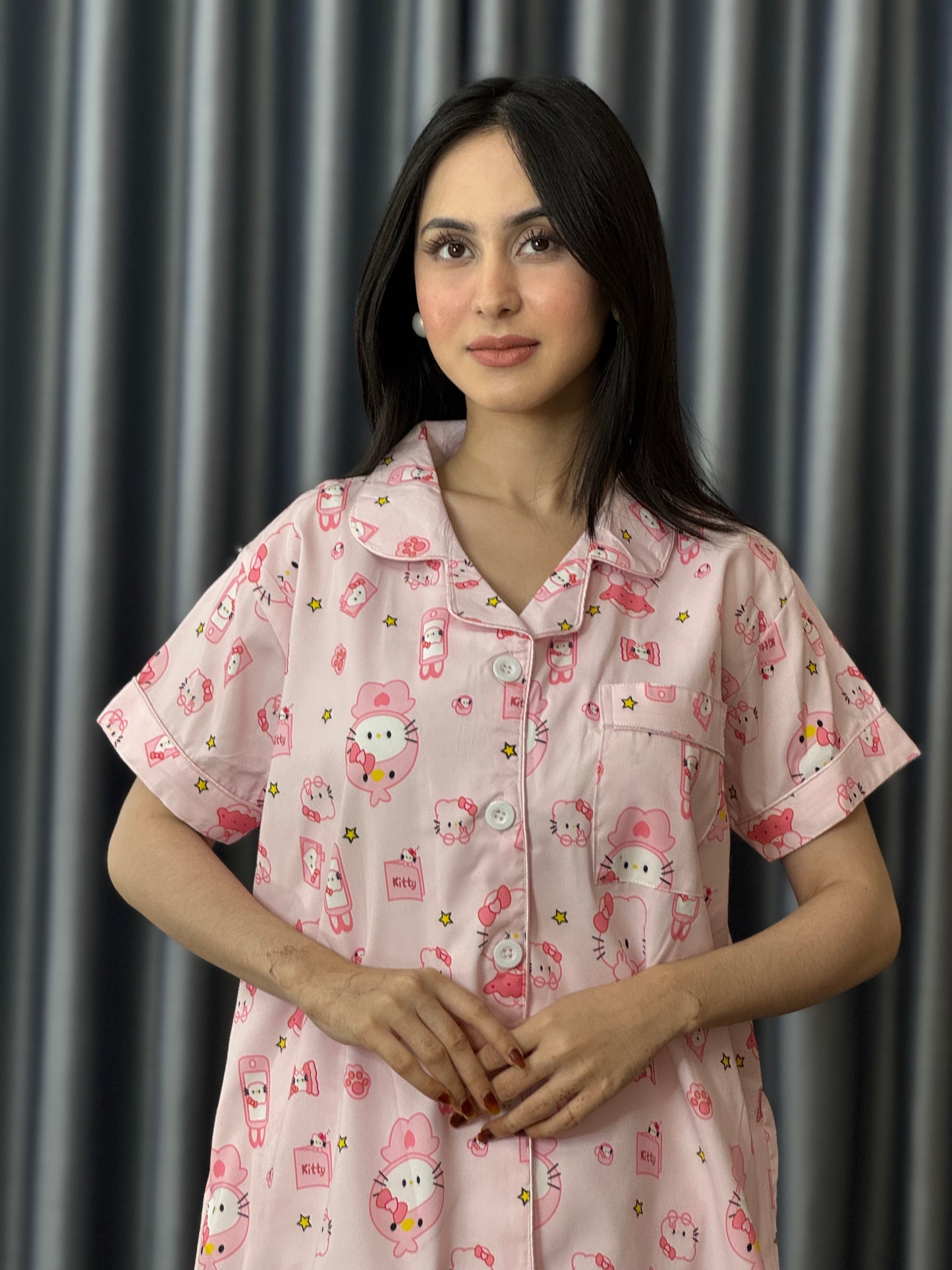 Soft Kitty Pastel PJ Set