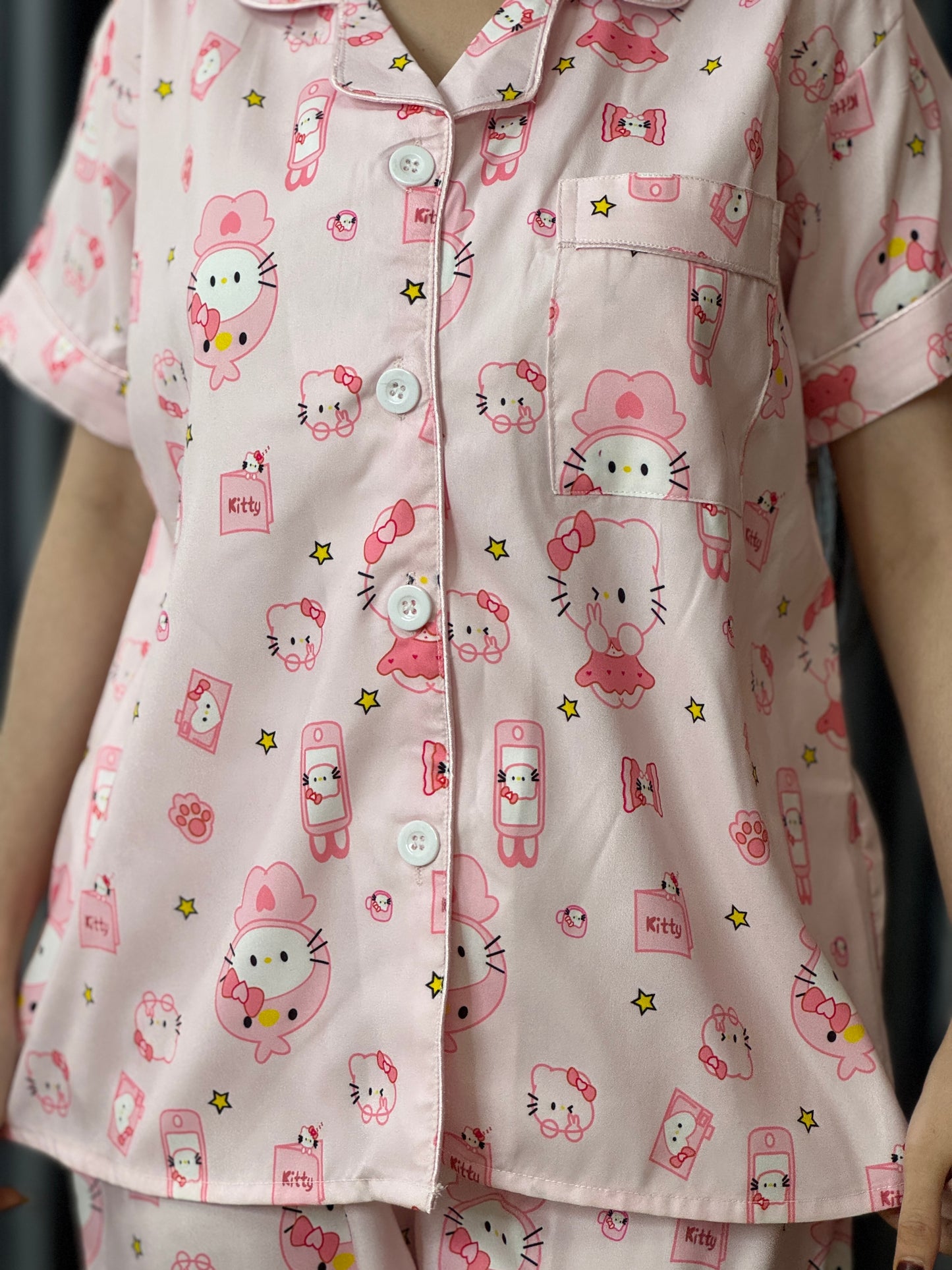 Soft Kitty Pastel PJ Set