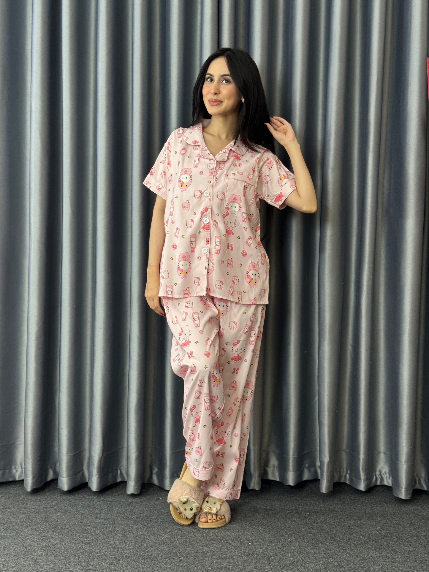 Soft Kitty Pastel PJ Set