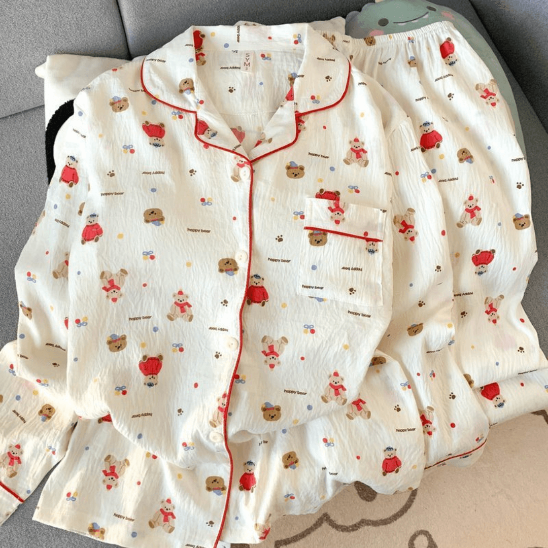 Cuddle Bear Cotton PJ Set