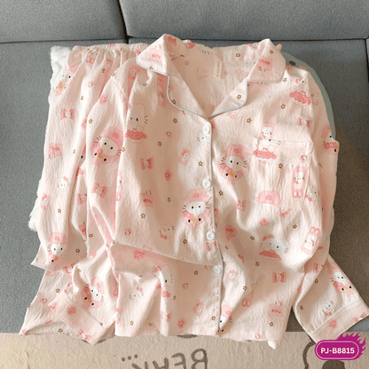 Soft Kitty Pastel PJ Set