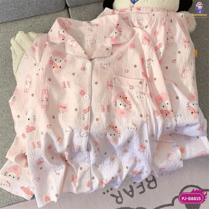 Soft Kitty Pastel PJ Set
