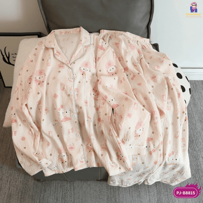 Soft Kitty Pastel PJ Set