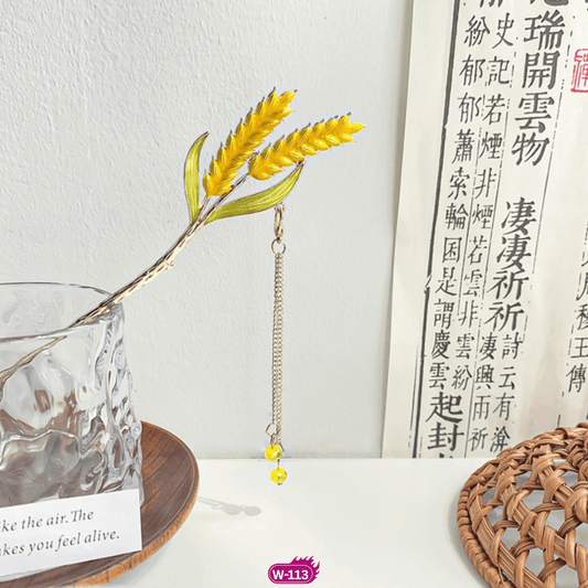 🌸W113-  Ears of Wheat Hair Stick