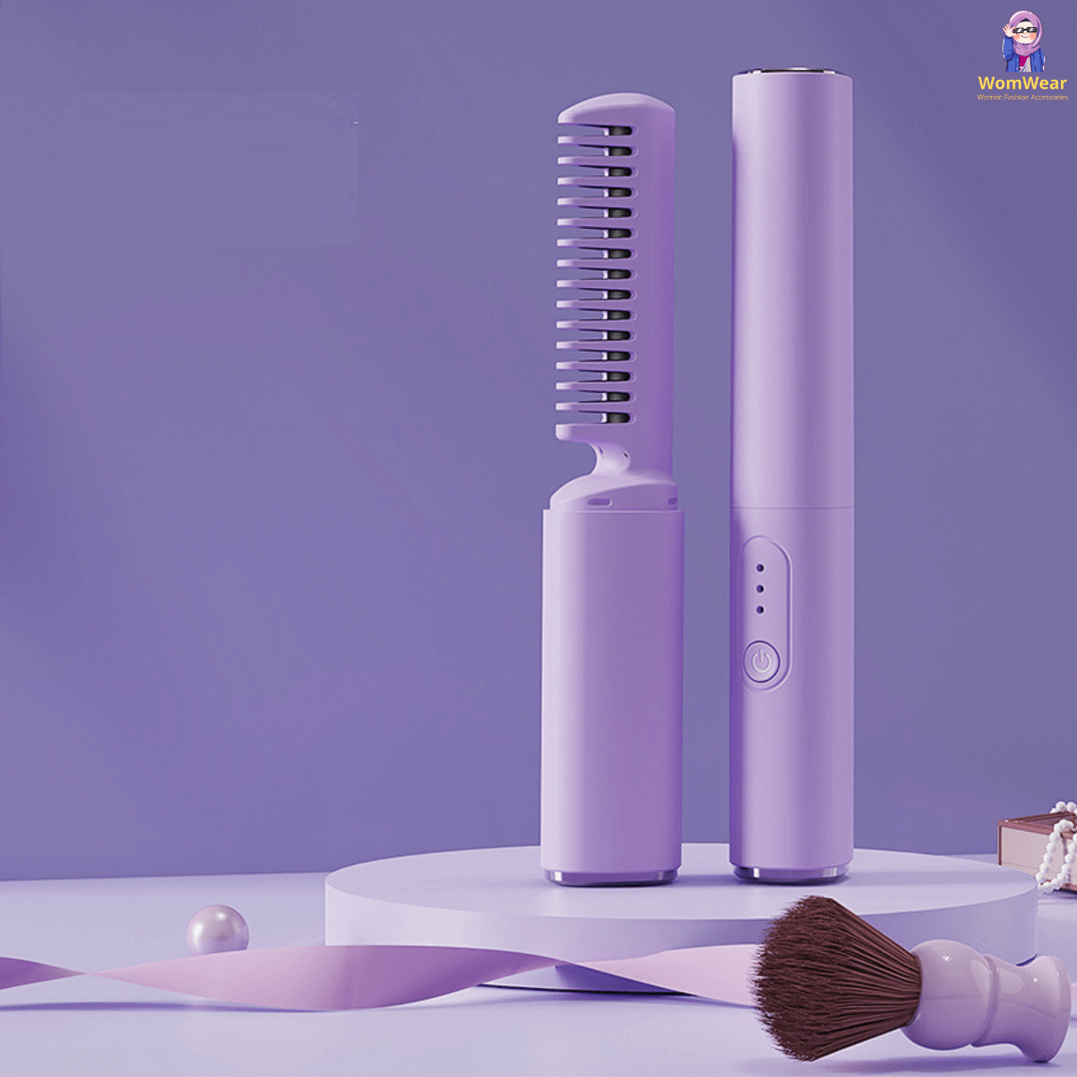 Wireless Rechargeable Hair Straightener Brush